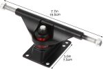 Full Skateboard Bridge Kit Includes Bearings Wheels and Bracket for Skating Enthusiasts Black