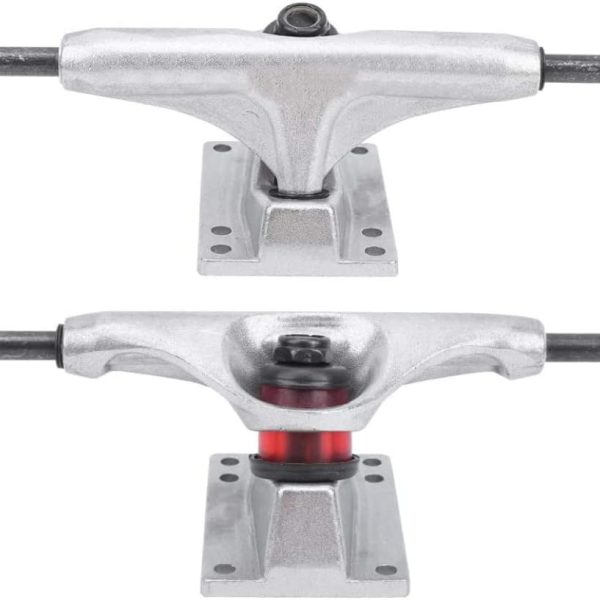Skateboard Trucks Bracket Aluminium Alloy Longboard Bridge Stable Parts Silver 2PCS