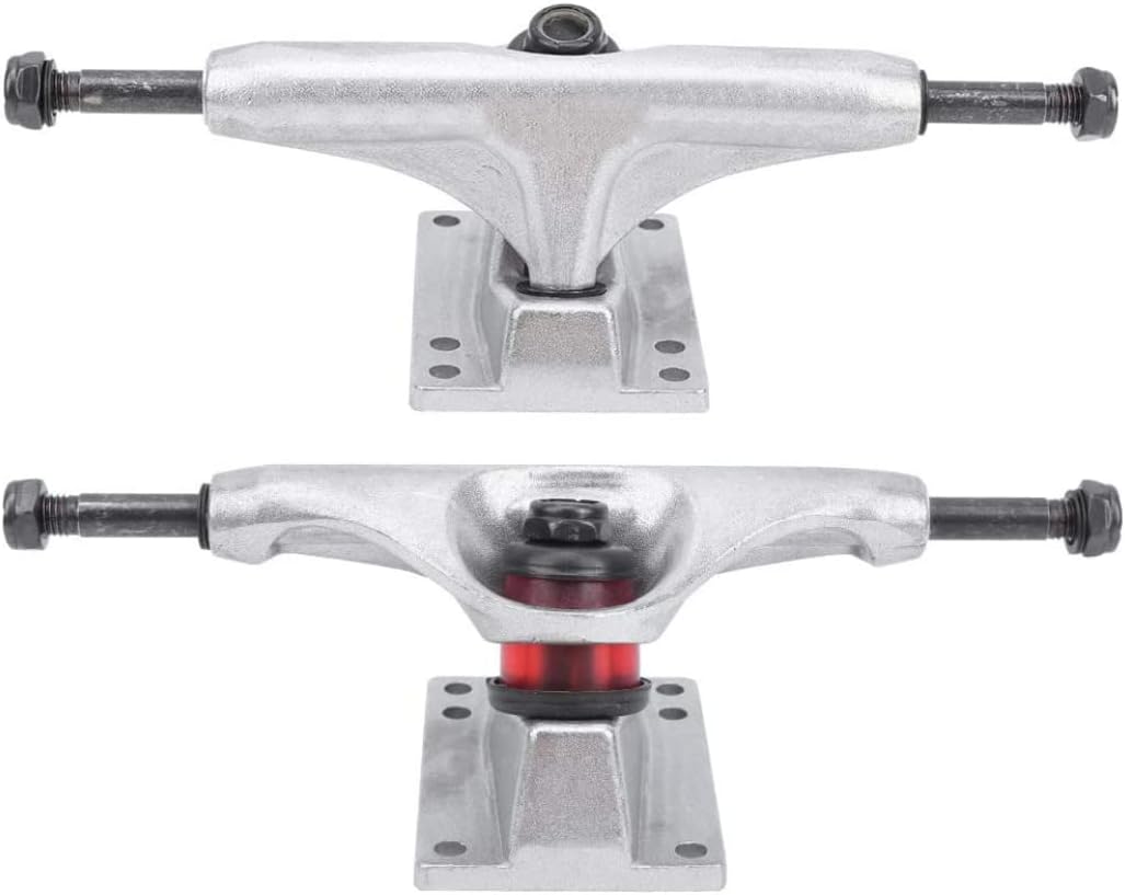 Skateboard Trucks Bracket Aluminium Alloy Longboard Bridge Stable Parts Silver 2PCS