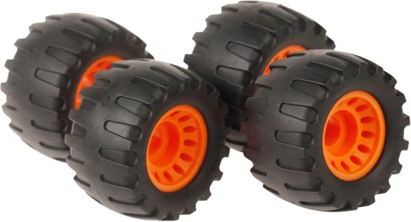 All Terrain Off Road Longboard Black Wide Skateboard Wheels - Set of 4,(76 * 45mm,75A)