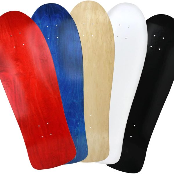 Old School 30" 5-Pack Blank Skateboard Decks - 5 Deck Colors