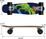 Skateboard Complete 22 Inch Mini  for Beginners Kids Boys and Girls