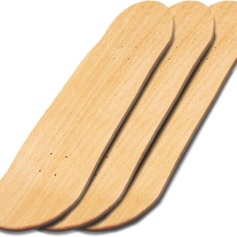 3 PCS Blank Skateboard Decks, 8 x 31 inch 7-Layer Maple Double-Tail Skateboard, Ideal for Painting, and Wall Decoration