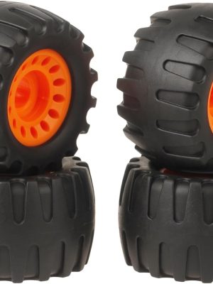 All Terrain Off Road Longboard Black Wide Skateboard Wheels - Set of 4,(76 * 45mm,75A)