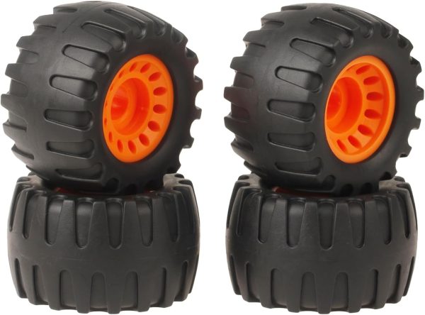 All Terrain Off Road Longboard Black Wide Skateboard Wheels - Set of 4,(76 * 45mm,75A)