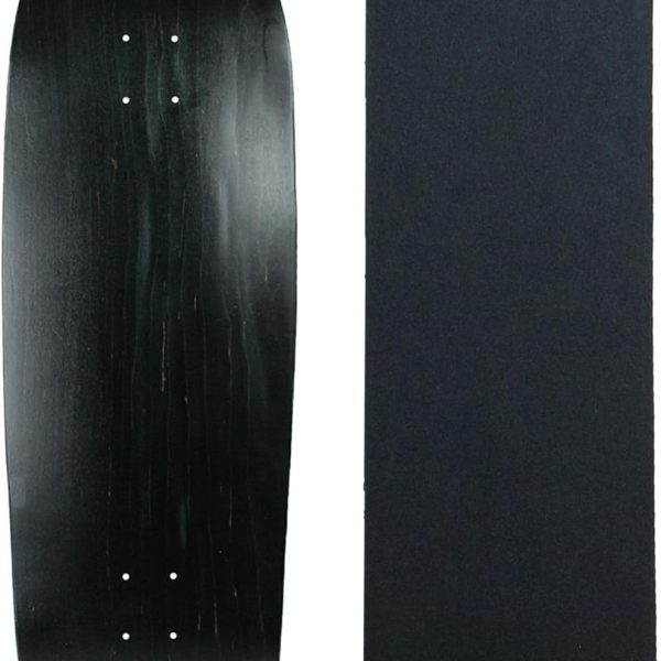 Old School Skateboard Deck Blank Retro 80's 10" x 33" Full Shape with Black Griptape Sheet