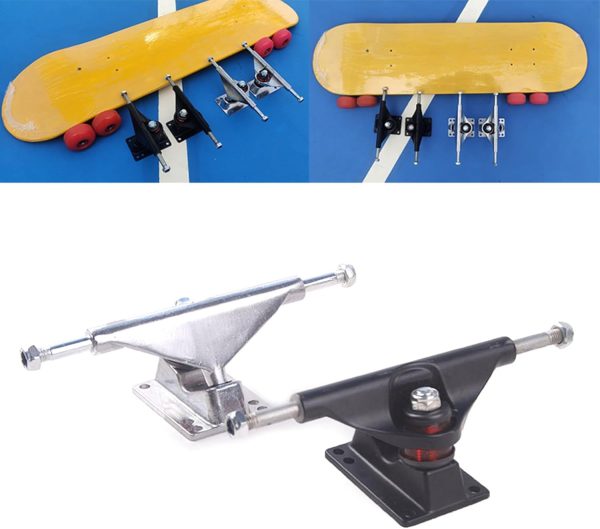 Aluminum Alloy Skate Board Trucks Replacement Skateboard Wheel Bracket Hardware Bridge Base Aluminium Trucks