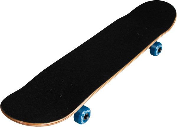 Skateboard with Durable Construction, Stable and Durable Wood Deck for Commuting, Smooth Polyurethane Wheels, Perfect for Beginners, All Skill Levels, Kids and Teens, and Skil Riders