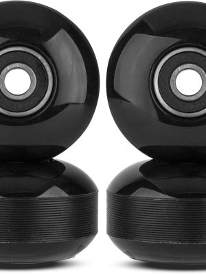 4pcs 52mm 95A Skateboard Wheels with Bearings, Street Wheels Skateboards Tricks Cruiser