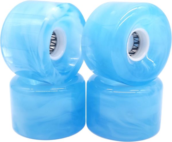 Skateboard Wheels Cruiser Skateboard Wheels 65mm 78A with Skateboard Kit, Bearings and Spacers