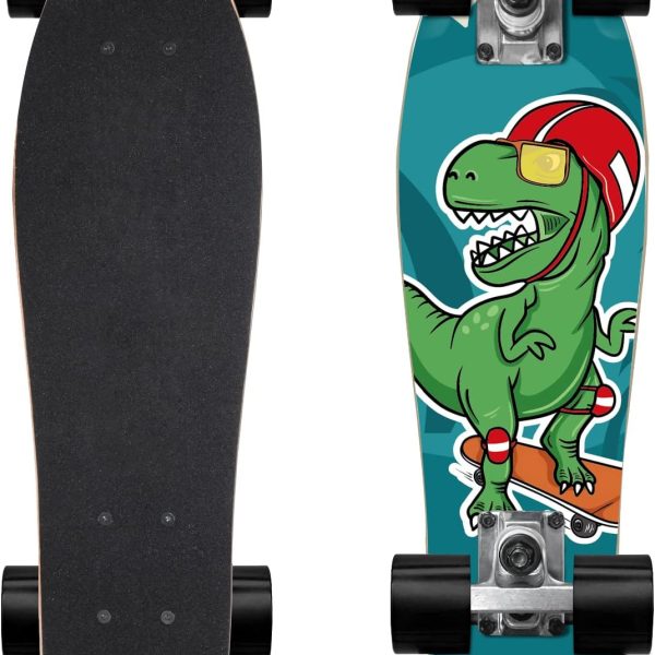 Skateboard Complete 22 Inch Mini  for Beginners Kids Boys and Girls