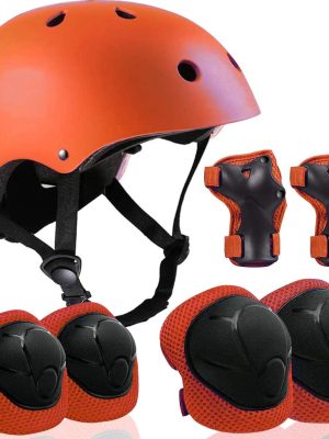 Adjustable Helmet for Ages 3-16 Kids Toddler Boys Girls Youth,Protective Gear with Elbow Knee Wrist Pads for Multi-Sports Skateboarding Bike Riding Scooter Inline skatings Longboard Roller Skate