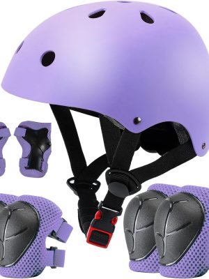 Color Gradient Adjustable Kids Bike Helmet Toddler Helmets for 3-5-8-14 Years Kids Girls Boys Youth Bicycle Helmet for Scooter Balance Bike Roller Skating Skateboard