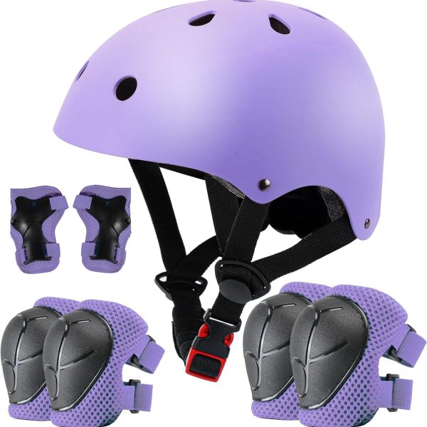 Color Gradient Adjustable Kids Bike Helmet Toddler Helmets for 3-5-8-14 Years Kids Girls Boys Youth Bicycle Helmet for Scooter Balance Bike Roller Skating Skateboard