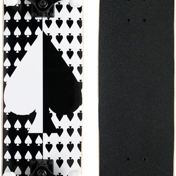 Complete Skateboard - Pro Style Quality - Maple 7-Ply Deck, Aluminum Trucks, Urethane Wheels, Precision Bearings - The Perfect Beginners