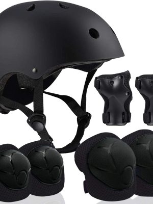 Adjustable Helmet for Ages 3-16 Kids Toddler Boys Girls Youth,Protective Gear with Elbow Knee Wrist Pads for Multi-Sports Skateboarding Bike Riding Scooter Inline skatings Longboard Roller Skate