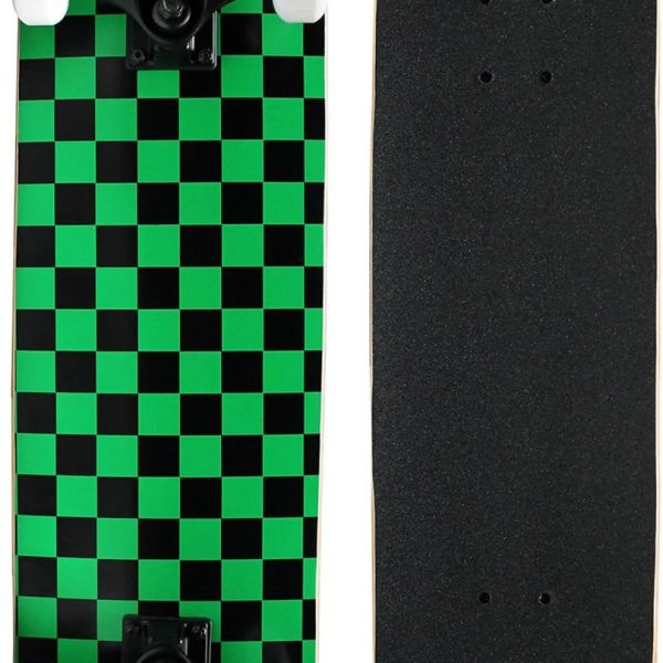 Complete Skateboard - Pro Style Quality - Maple 7-Ply Deck, Aluminum Trucks, Urethane Wheels, Precision Bearings - The Perfect Beginners