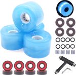 Skateboard Wheels Cruiser Skateboard Wheels 65mm 78A with Skateboard Kit, Bearings and Spacers
