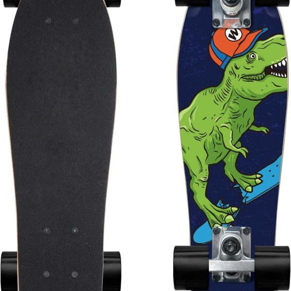 Skateboard Complete 22 Inch Mini  for Beginners Kids Boys and Girls