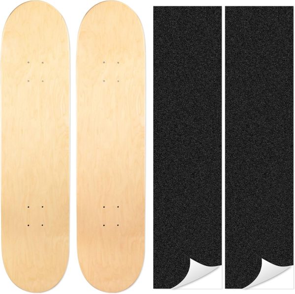 Maple Skateboard Decks Double Tail Skateboard Light Decks Free Skateboard Grip Tape