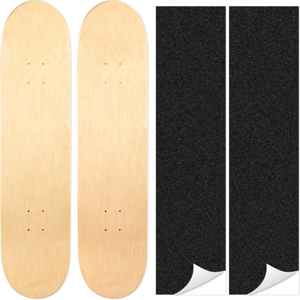 Maple Skateboard Decks Double Tail Skateboard Light Decks Free Skateboard Grip Tape